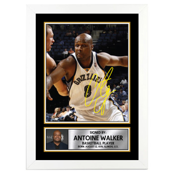 Antoine Walker Basketball Player Autographed Poster Print Photo Signature Gift Antoine Walker Basketball Player Autographed Poster Print Photo Signature Gift
