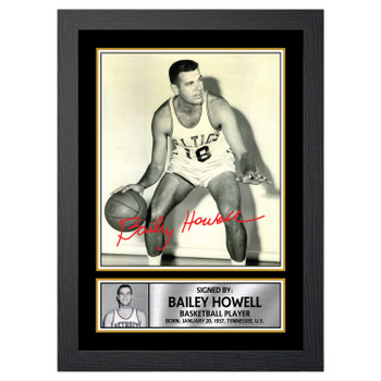 Bailey Howell 2 Basketball Player Autographed Poster Print Photo Signature Gift Bailey Howell 2 Basketball Player Autographed Poster Print Photo Signature Gift