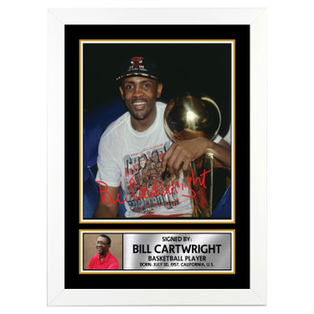 Bill Cartwright 2 Basketball Player Autographed Poster Print Photo Signature Gift Bill Cartwright 2 Basketball Player Autographed Poster Print Photo Signature Gift