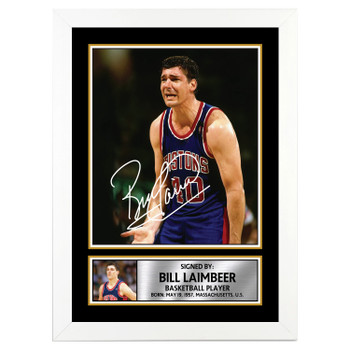 Bill Laimbeer 2 Basketball Player Autographed Poster Print Photo Signature Gift Bill Laimbeer 2 Basketball Player Autographed Poster Print Photo Signature Gift