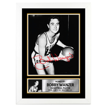 Bobby Wanzer Basketball Player Autographed Poster Print Photo Signature Gift Bobby Wanzer Basketball Player Autographed Poster Print Photo Signature Gift