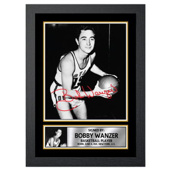 Bobby Wanzer Basketball Player Autographed Poster Print Photo Signature Gift Bobby Wanzer Basketball Player Autographed Poster Print Photo Signature Gift