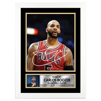 Carlos Boozer 2 Basketball Player Autographed Poster Print Photo Signature Gift Carlos Boozer 2 Basketball Player Autographed Poster Print Photo Signature Gift