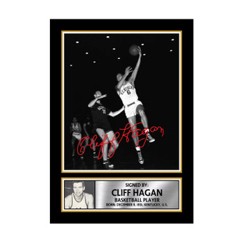 Cliff Hagan Basketball Player Autographed Poster Print Photo Signature Gift