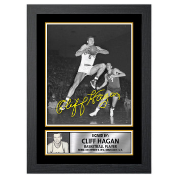 Cliff Hagan 2 Basketball Player Autographed Poster Print Photo Signature Gift