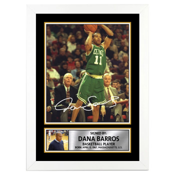 Dana Barros Basketball Player Autographed Poster Print Photo Signature Gift