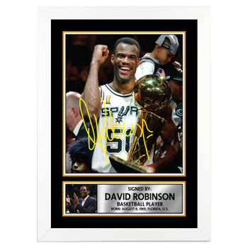 David Robinson 2 Basketball Player Autographed Poster Print Photo Signature Gift David Robinson 2 Basketball Player Autographed Poster Print Photo Signature Gift