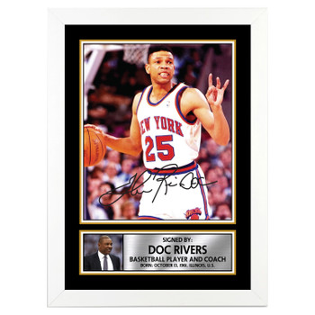Doc Rivers 2 Basketball Player Autographed Poster Print Photo Signature Gift