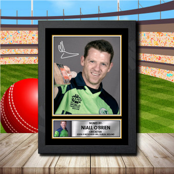 Niall O Brien 2 Signed Autographed Cricket Star Poster Print Framed Merch Gift