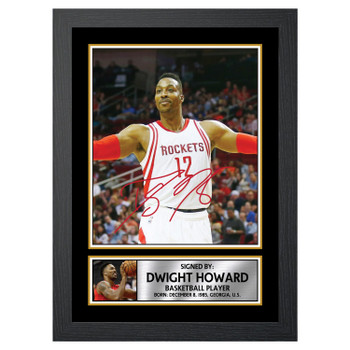 Dwight Howard Basketball Player Autographed Poster Print Photo Signature Gift Dwight Howard Basketball Player Autographed Poster Print Photo Signature Gift