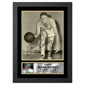Frank Ramsey 2 Basketball Player Autographed Poster Print Photo Signature Gift
