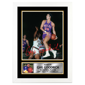 Gail Goodrich Basketball Player Autographed Poster Print Photo Signature Gift