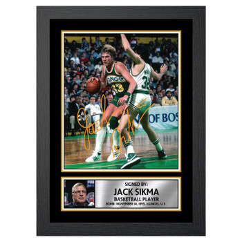 Jack Sikma Basketball Player Autographed Poster Print Photo Signature Gift