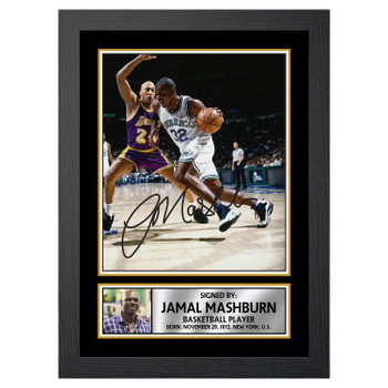 Jamal Mashburn Basketball Player Autographed Poster Print Photo Signature Gift Jamal Mashburn Basketball Player Autographed Poster Print Photo Signature Gift