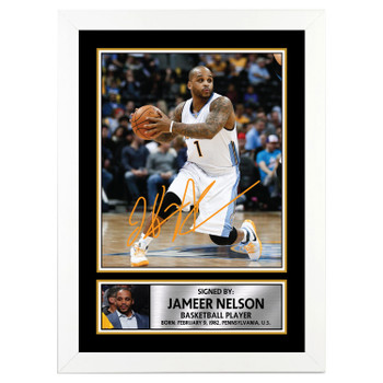 Jameer Nelson 2 Basketball Player Autographed Poster Print Photo Signature Gift Jameer Nelson 2 Basketball Player Autographed Poster Print Photo Signature Gift