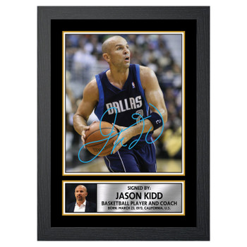 Jason Kidd 2 Basketball Player Autographed Poster Print Photo Signature Gift Jason Kidd 2 Basketball Player Autographed Poster Print Photo Signature Gift
