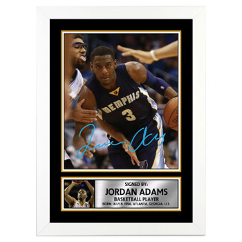 Jordan Adams Basketball Player Autographed Poster Print Photo Signature Gift Jordan Adams Basketball Player Autographed Poster Print Photo Signature Gift