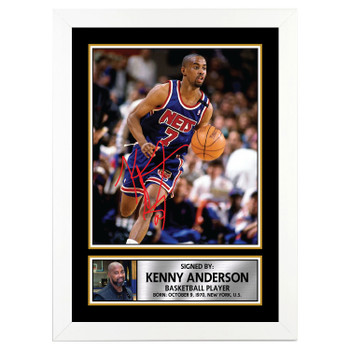 Kenny Anderson 2 Basketball Player Autographed Poster Print Photo Signature Gift