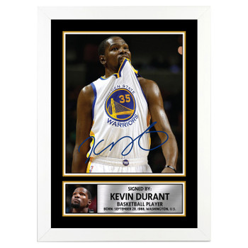 Kevin Durant 2 Basketball Player Autographed Poster Print Photo Signature Gift Kevin Durant 2 Basketball Player Autographed Poster Print Photo Signature Gift