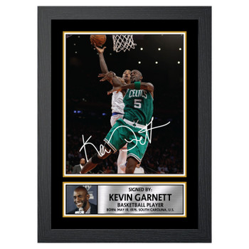 Kevin Garnett Basketball Player Autographed Poster Print Photo Signature Gift Kevin Garnett Basketball Player Autographed Poster Print Photo Signature Gift