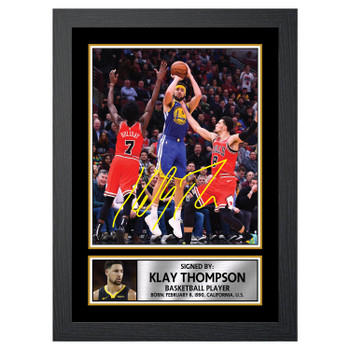 Klay Thompson 2 Basketball Player Autographed Poster Print Photo Signature Gift Klay Thompson 2 Basketball Player Autographed Poster Print Photo Signature Gift