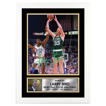 Larry Bird M001 Basketball Player Autographed Poster Print Photo Signature Gift Larry Bird M001 Basketball Player Autographed Poster Print Photo Signature Gift
