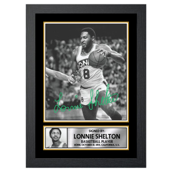 Lonnie Shelton M013 Basketball Player Autographed Poster Print Photo Signature Gift