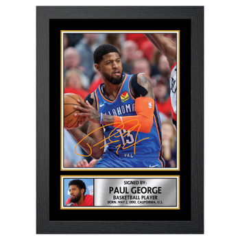 Paul George M065 Basketball Player Autographed Poster Print Photo Signature Gift Paul George M065 Basketball Player Autographed Poster Print Photo Signature Gift