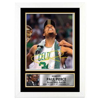 Paul Pierce M068 Basketball Player Autographed Poster Print Photo Signature Gift