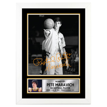 Pete Maravich M079 Basketball Player Autographed Poster Print Photo Signature Gift