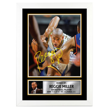 Reggie Miller M084 Basketball Player Autographed Poster Print Photo Signature Gift Reggie Miller M084 Basketball Player Autographed Poster Print Photo Signature Gift