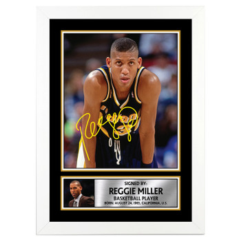 Reggie Miller M085 Basketball Player Autographed Poster Print Photo Signature Gift Reggie Miller M085 Basketball Player Autographed Poster Print Photo Signature Gift
