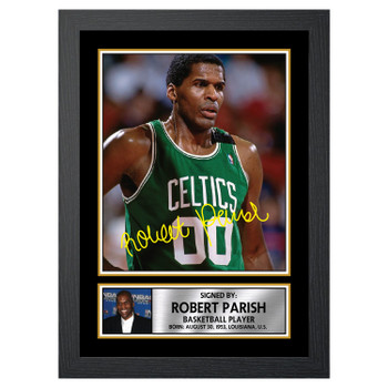 Robert Parish M094 Basketball Player Autographed Poster Print Photo Signature Gift