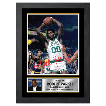 Robert Parish M095 Basketball Player Autographed Poster Print Photo Signature Gift