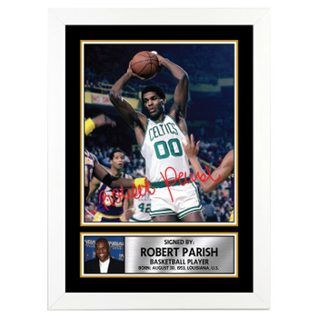 Robert Parish M095 Basketball Player Autographed Poster Print Photo Signature Gift