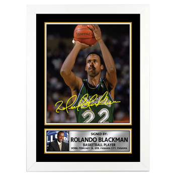 Rolando Blackman M096 Basketball Player Autographed Poster Print Photo Signature Gift