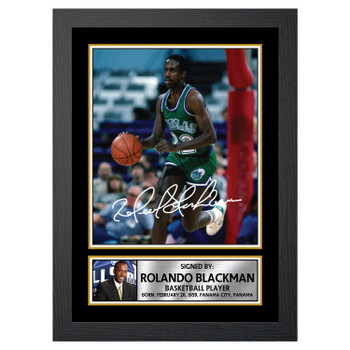 Rolando Blackman M097 Basketball Player Autographed Poster Print Photo Signature Gift