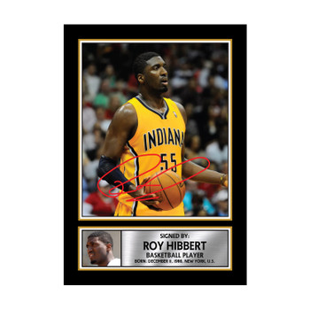 Roy Hibbert M098 Basketball Player Autographed Poster Print Photo Signature Gift
