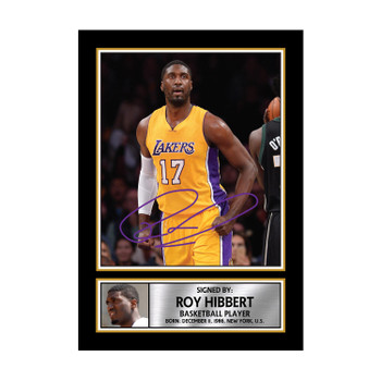 Roy Hibbert M099 Basketball Player Autographed Poster Print Photo Signature Gift