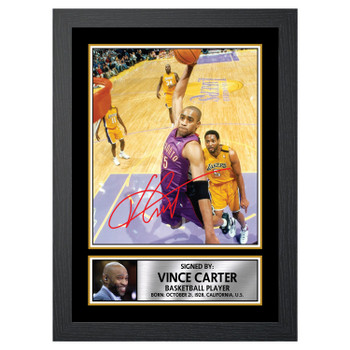 Vince Carter M128 Basketball Player Autographed Poster Print Photo Signature Gift