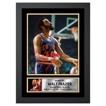 Walt Frazier M133 Basketball Player Autographed Poster Print Photo Signature Gift