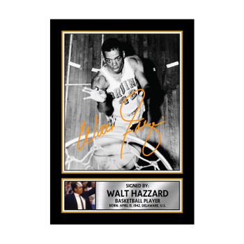 Walt Hazzard M135 Basketball Player Autographed Poster Print Photo Signature Gift