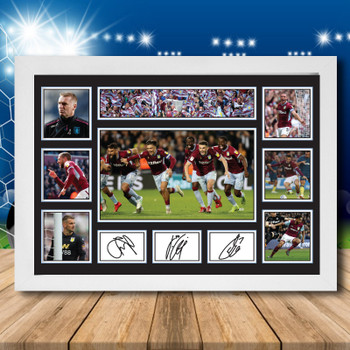 Aston Villa Team Player Autographed Poster Print Photo Signature Gift Aston Villa Team Player Autographed Poster Print Photo Signature Gift