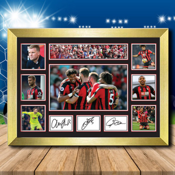 Bournemouth Team Player Autographed Poster Print Photo Signature Gift Bournemouth Team Player Autographed Poster Print Photo Signature Gift