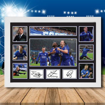 Leicester City Team Player Autographed Poster Print Photo Signature Gift Leicester City Team Player Autographed Poster Print Photo Signature Gift