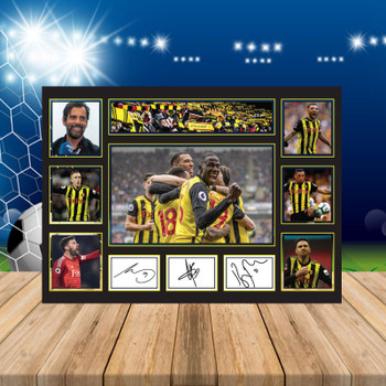 Watford Team Player Autographed Poster Print Photo Signature Gift Watford Team Player Autographed Poster Print Photo Signature Gift