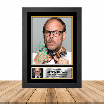 Alton Brown M803 Television Autographed Poster Print Photo Signature Gift