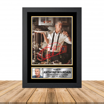 Anthony Bourdain M808 Television Autographed Poster Print Photo Signature Gift