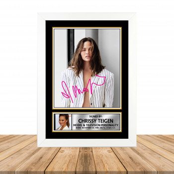 Chrissy Teigen M824 Television Autographed Poster Print Photo Signature Gift Chrissy Teigen M824 Television Autographed Poster Print Photo Signature Gift