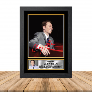 Clay Aiken M826 Television Autographed Poster Print Photo Signature Gift